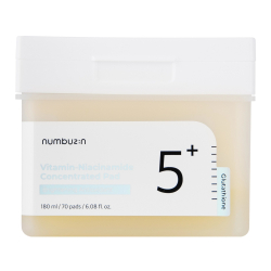 Тонер-педи для обличчя з вітамінами Numbuzin No.5+ Vitamin-Niacinamide Concentrated Pad