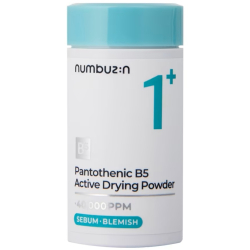 Пудра для боротьби з висипаннями та підсушування прищів Numbuzin No.1+ Pantothenic B5 Active Drying Powder