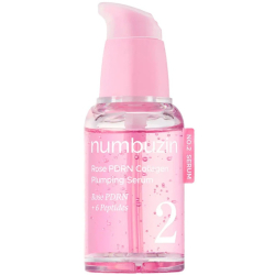 Антивікова сироватка для глибокого зволоження та пружності Numbuzin No.2 Rose PDRN Collagen Plumping Serum